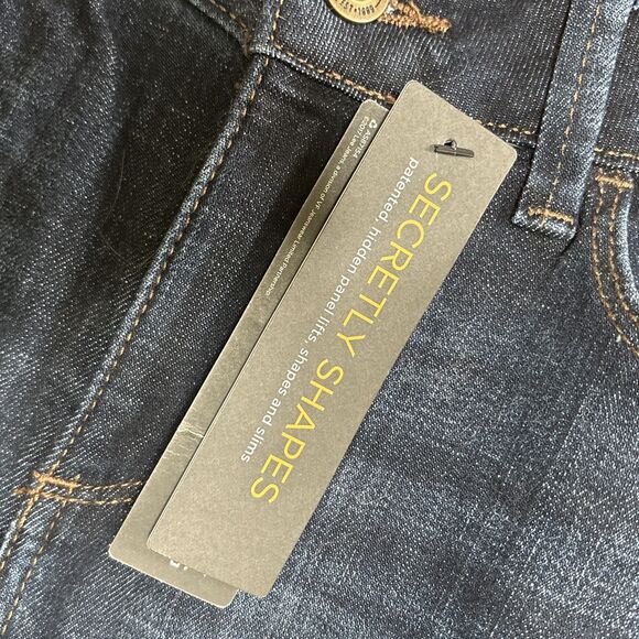 Lee Secretly Shapes Jeans Women 6 Short Straight Leg Mid Rise Bewitched Stretch - Picture 4 of 13